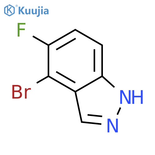 4-Bromo-5-fluoro-1H-indazole structure