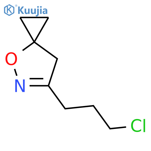 4-Oxa-5-azaspiro[2.4]hept-5-ene, 6-(3-chloropropyl)- structure