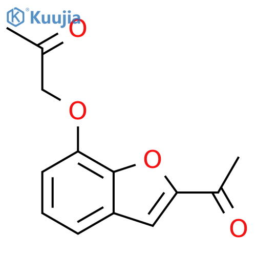 2-Propanone, 1-[(2-acetyl-7-benzofuranyl)oxy]- structure