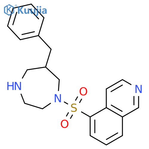 Isoquinoline,5-[[hexahydro-6-(phenylmethyl)-1H-1,4-diazepin-1-yl]sulfonyl]- structure