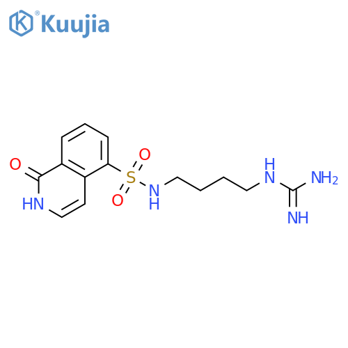 5-Isoquinolinesulfonamide,N-[4-[(aminoiminomethyl)amino]butyl]-1,2-dihydro-1-oxo- structure