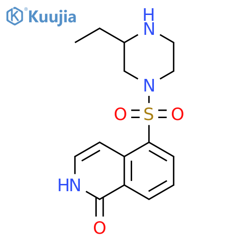 Piperazine, 1-[(1,2-dihydro-1-oxo-5-isoquinolinyl)sulfonyl]-3-ethyl- structure
