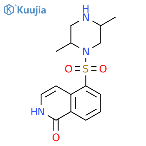 Piperazine, 1-[(1,2-dihydro-1-oxo-5-isoquinolinyl)sulfonyl]-2,5-dimethyl- structure