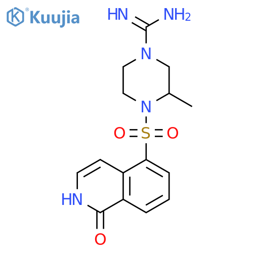 1-Piperazinecarboximidamide,4-[(1,2-dihydro-1-oxo-5-isoquinolinyl)sulfonyl]-3-methyl- structure