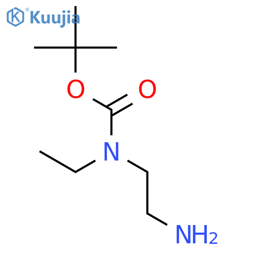 tert-butyl N-(2-aminoethyl)-N-ethylcarbamate structure