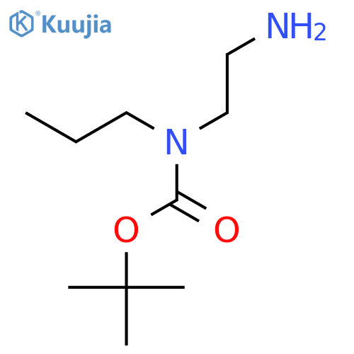 tert-butyl N-(2-aminoethyl)-N-propylcarbamate structure