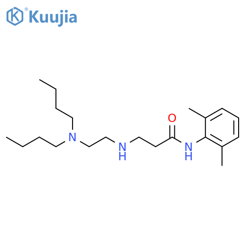 Propanamide, 3-[[2-(dibutylamino)ethyl]amino]-N-(2,6-dimethylphenyl)- structure