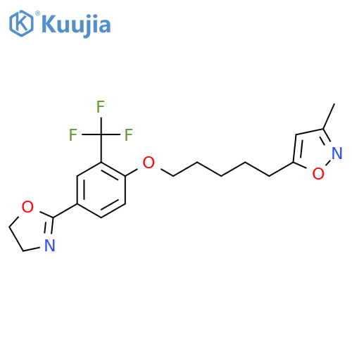 Isoxazole,5-[5-[4-(4,5-dihydro-2-oxazolyl)-2-(trifluoromethyl)phenoxy]pentyl]-3-methyl- structure