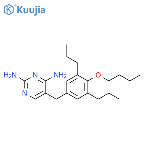 2,4-Pyrimidinediamine, 5-[(4-butoxy-3,5-dipropylphenyl)methyl]- structure