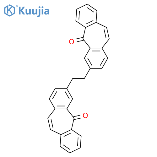 5H-Dibenzo[a,d]cyclohepten-5-one, 3,3'-(1,2-ethanediyl)bis- structure