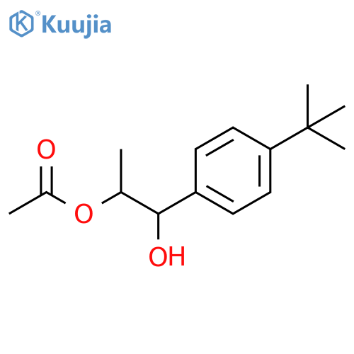 1,2-Propanediol, 1-[4-(1,1-dimethylethyl)phenyl]-, 2-acetate structure