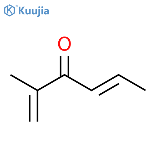 1,4-Hexadien-3-one, 2-methyl-, (E)- structure