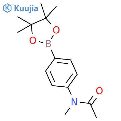 N-methyl-N-4-(4,4,5,5-tetramethyl-1,3,2-dioxaborolan-2-yl)phenylacetamide structure
