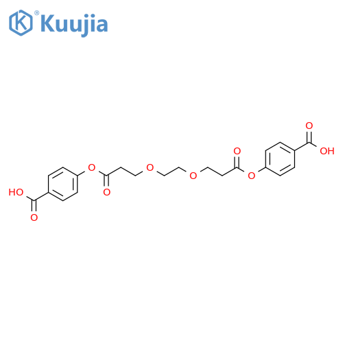 Benzoic acid,4,4'-[1,2-ethanediylbis[oxy(1-oxo-3,1-propanediyl)oxy]]bis- structure