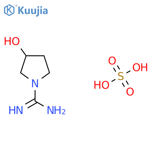 3-Hydroxypyrrolidine-1-carboximidamide sulfate structure