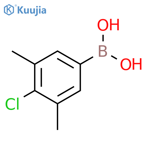 (4-chloro-3,5-dimethyl-phenyl)boronic acid structure