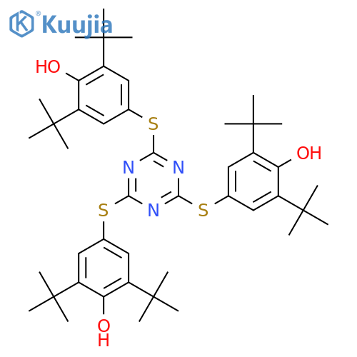 Phenol,4,4',4''-[1,3,5-triazine-2,4,6-triyltris(thio)]tris[2,6-bis(1,1-dimethylethyl)- structure