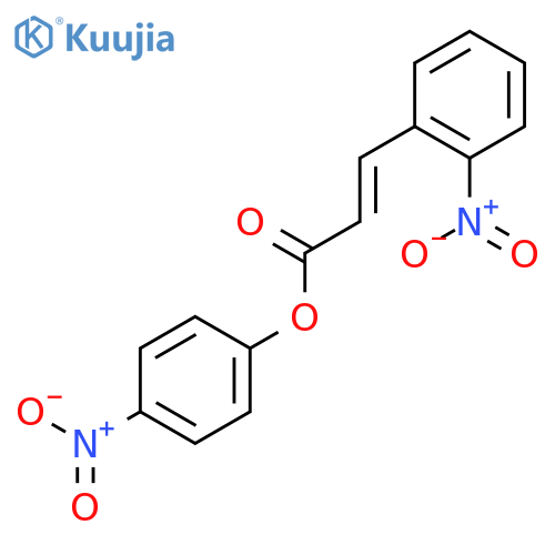 (4-nitrophenyl) 3-(2-nitrophenyl)prop-2-enoate structure