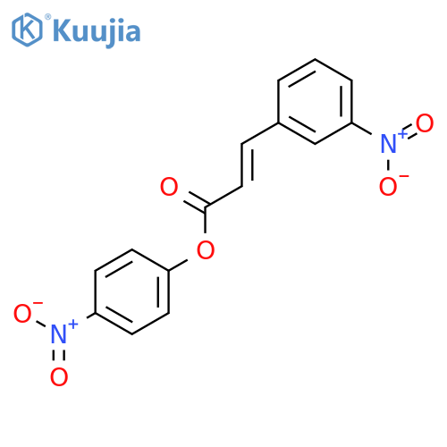 2-Propenoic acid, 3-(3-nitrophenyl)-, 4-nitrophenyl ester structure