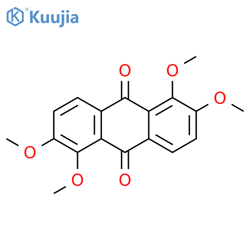 9,10-Anthracenedione, 1,2,5,6-tetramethoxy- structure
