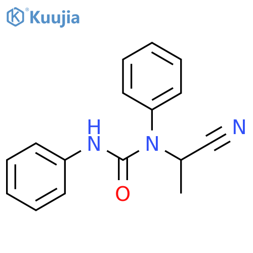 Urea, N-(1-cyanoethyl)-N,N'-diphenyl- structure