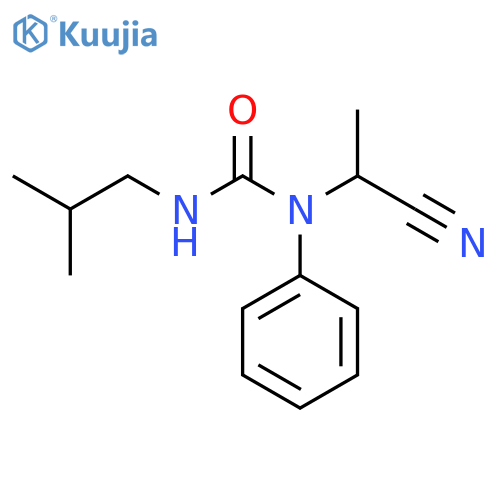 Urea, N-(1-cyanoethyl)-N'-(2-methylpropyl)-N-phenyl- structure