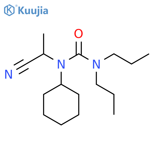 Urea, N-(1-cyanoethyl)-N-cyclohexyl-N',N'-dipropyl- structure