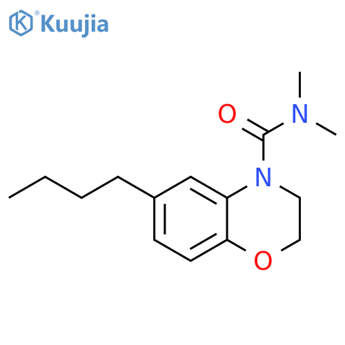 4H-1,4-Benzoxazine-4-carboxamide, 6-butyl-2,3-dihydro-N,N-dimethyl- structure
