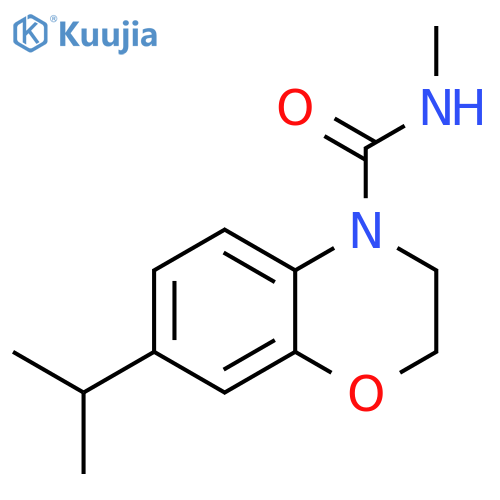 4H-1,4-Benzoxazine-4-carboxamide,2,3-dihydro-N-methyl-7-(1-methylethyl)- structure