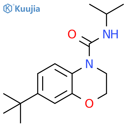 4H-1,4-Benzoxazine-4-carboxamide,7-(1,1-dimethylethyl)-2,3-dihydro-N-(1-methylethyl)- structure