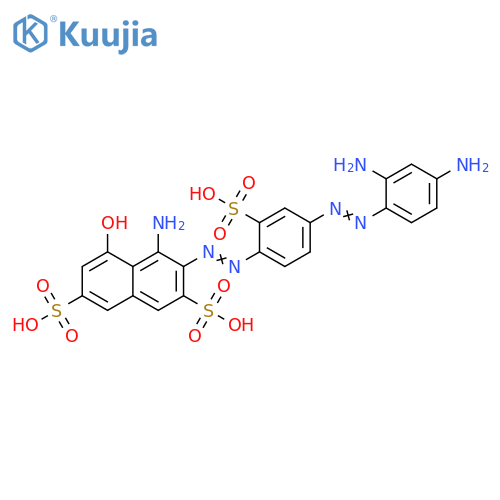 2,7-Naphthalenedisulfonic acid,4-amino-3-[[4-[(2,4-diaminophenyl)azo]-2-sulfophenyl]azo]-5-hydroxy- structure