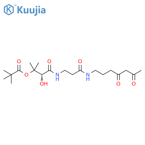 Propanoic acid, 2,2-dimethyl-, 3-[[3-[(4,6-dioxoheptyl)amino]-3-oxopropyl]amino]-2-hydroxy-1,1-dimethyl-3-oxopropyl ester, (R)- (9CI) structure