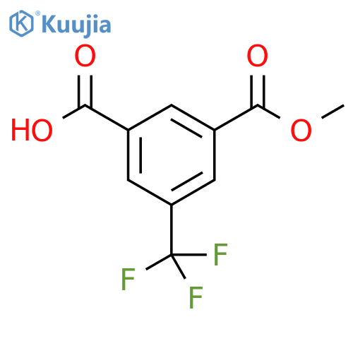 3-(methoxycarbonyl)-5-(trifluoromethyl)benzoic acid structure