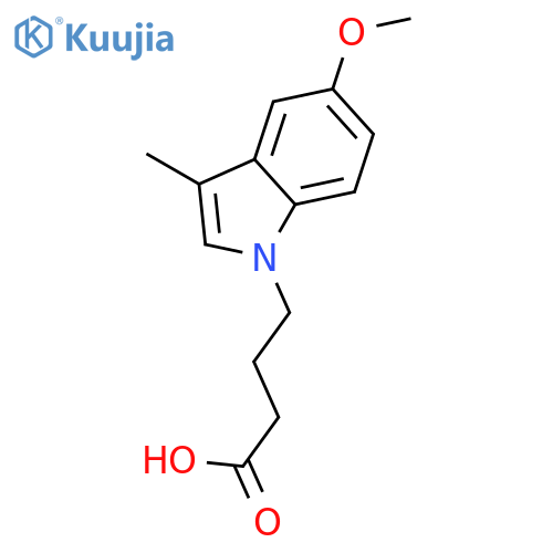 4-(5-methoxy-3-methylindol-1-yl)butanoic Acid structure