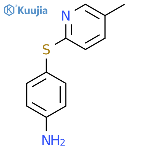 4-(5-Methyl-pyridin-2-ylsulfanyl)-phenylamine structure