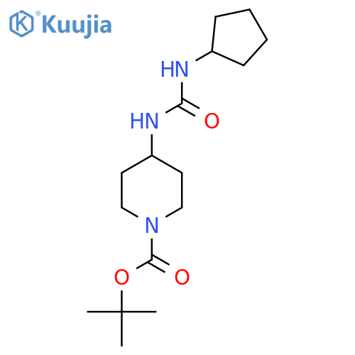 Tert-Butyl 4-(3-cyclopentylureido)piperidine-1-carboxylate structure