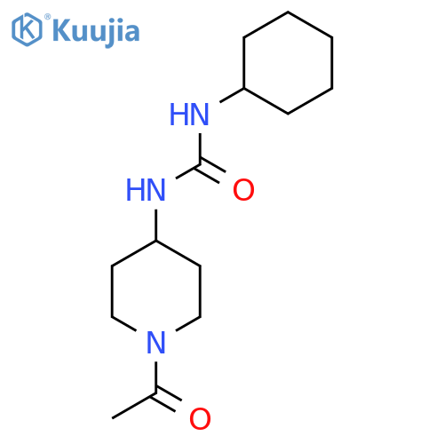 1-(1-Acetyl-piperidin-4-yl)-3-cyclohexyl-urea structure