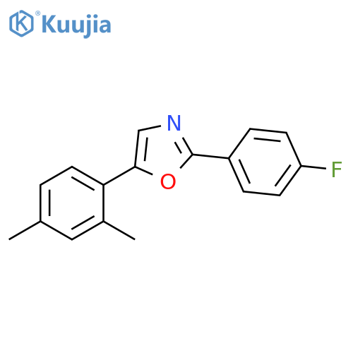 Oxazole, 5-(2,4-dimethylphenyl)-2-(4-fluorophenyl)- structure