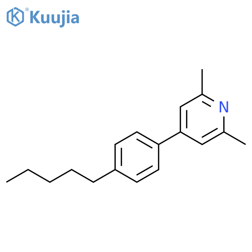 Pyridine, 2,6-dimethyl-4-(4-pentylphenyl)- structure