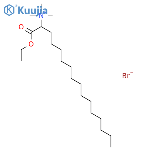 2-Hexadecanaminium,1-ethoxy-N,N,N-trimethyl-1-oxo-, bromide (1:1) structure