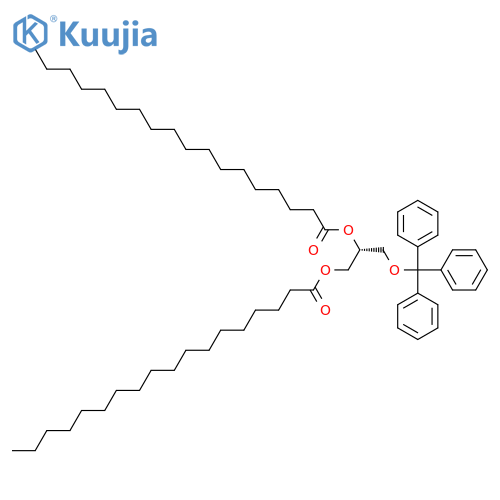 [(2R)-2-Octadecanoyloxy-3-trityloxypropyl] octadecanoate structure