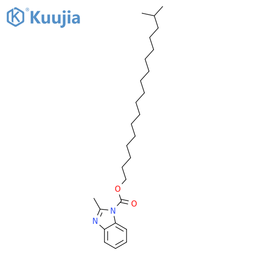1H-Benzimidazole-1-carboxylic acid, 2-methyl-, isooctadecyl ester structure