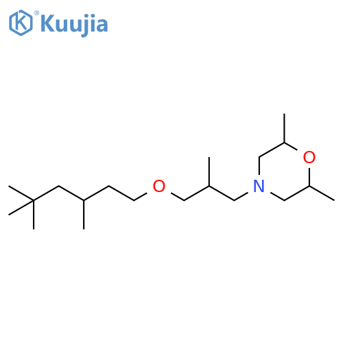 Morpholine,2,6-dimethyl-4-[2-methyl-3-[(3,5,5-trimethylhexyl)oxy]propyl]- structure