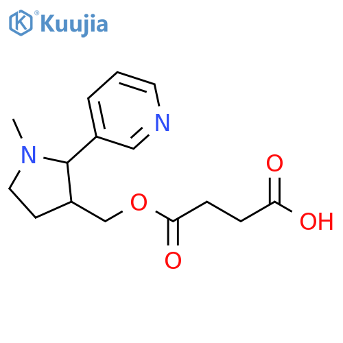 Butanedioic acid, mono[[1-methyl-2-(3-pyridinyl)-3-pyrrolidinyl]methyl]ester structure