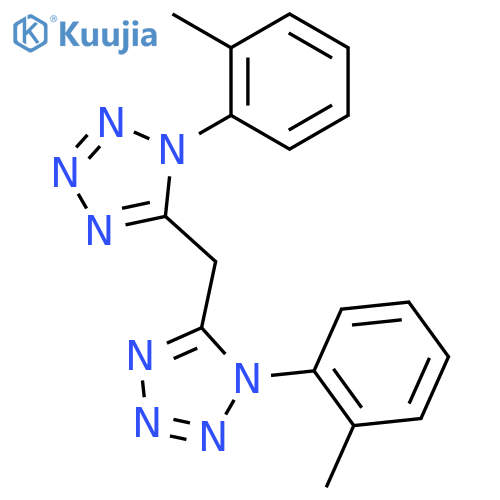 1-(2-methylphenyl)-5-[[1-(2-methylphenyl)tetrazol-5-yl]methyl]tetrazole structure