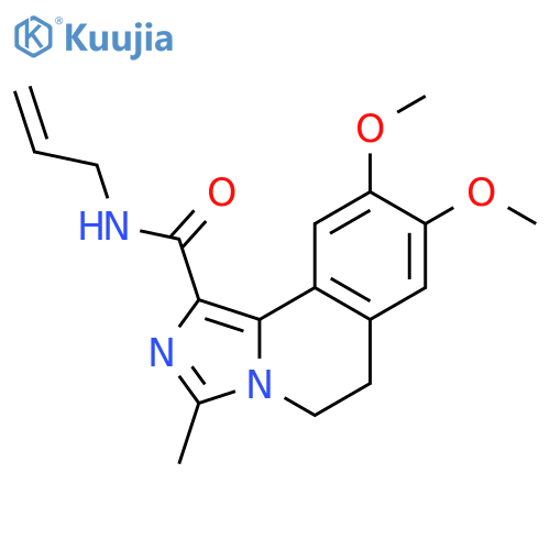 Imidazo[5,1-a]isoquinoline-1-carboxamide,5,6-dihydro-8,9-dimethoxy-3-methyl-N-2-propenyl- structure
