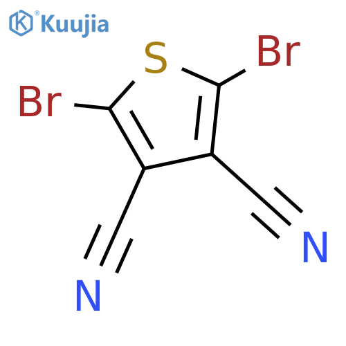 2,5-Dibromothiophene-3,4-dicarbonitrile structure