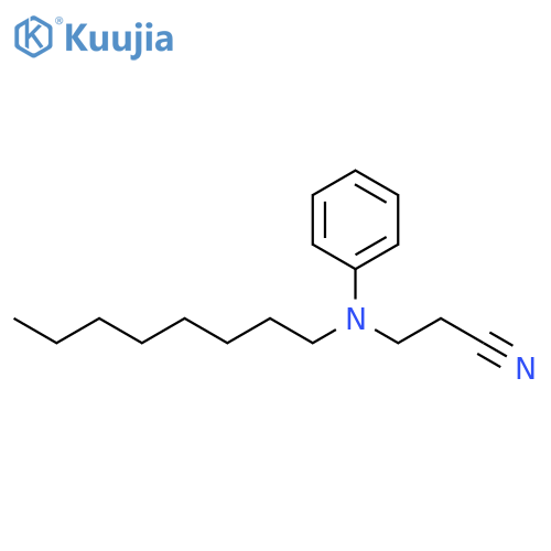 Propanenitrile, 3-(octylphenylamino)- structure