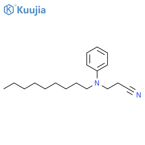 Propanenitrile, 3-(nonylphenylamino)- structure