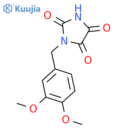 Imidazolidinetrione, [(3,4-dimethoxyphenyl)methyl]- structure